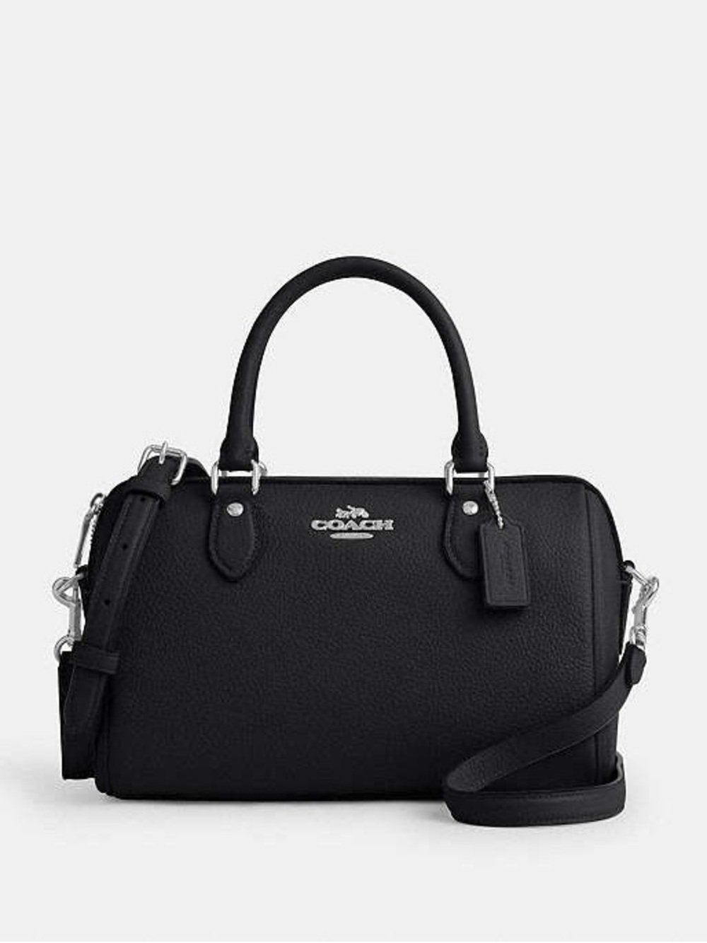 LIKE NEW Rowan Satchel Medium Black with Silver Hardware bag